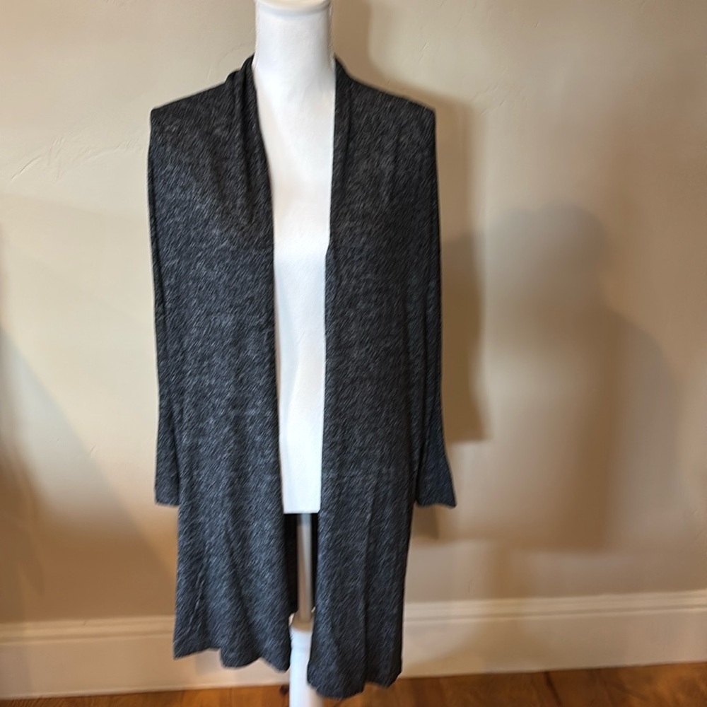 Soft surroundings lightweight cardigan. No front closure.